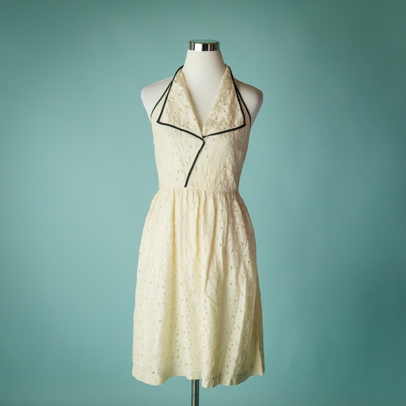 Anthropologie Dresses & Skirts - Anthropologie Lil 6 Ivory Lawn Party Eyelet Dress
